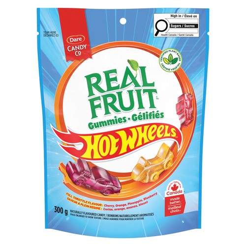 Dare Real Fruit Gummies Hot Wheels 300 g