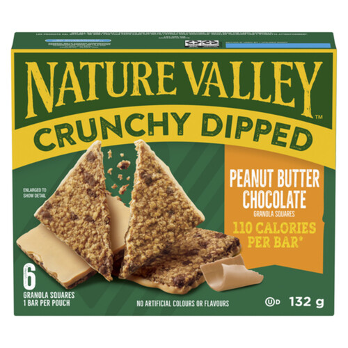 Nature Valley Crunchy Dipped Granola Bars Peanut Butter Chocolate 132 g