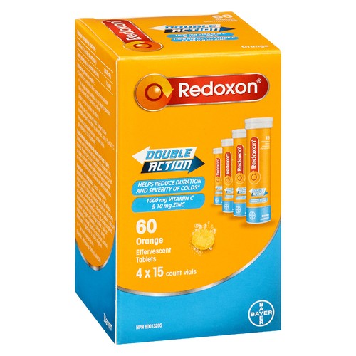 Redoxon Vitamin C Double Action Effervescent Tablets 60 Count