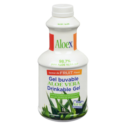 Aloex Drinkable Gel Aloe Vera Fruit Flavor 1 L