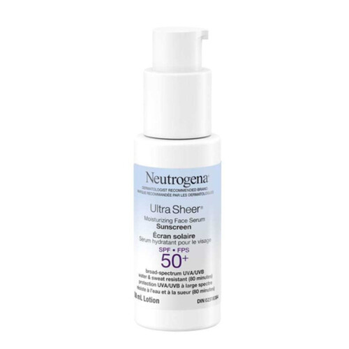 Neutrogena Ultra Sheer Face Serum Sunscreen SPF50 50 ml