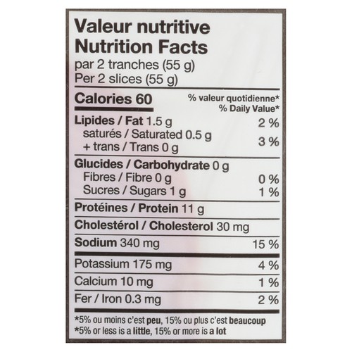 DuBreton Organic Ham Cooked 125 g
