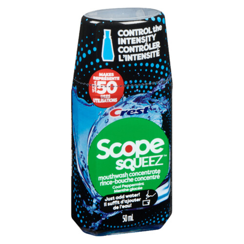 Crest Scope Sqeeze Mouthwash Concentrate Cool Peppermint 50 ml