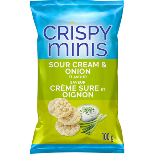 Quaker Gluten-Free Crispy Minis Rice Chips Sour Cream & Onion 100 g
