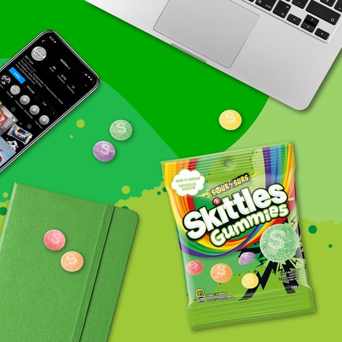 Skittles Gummies Candy Sour 130 g