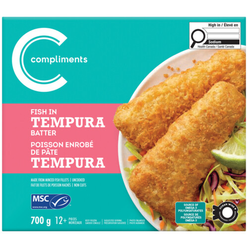 Compliments Frozen Fish In Tempura Batter 700 g