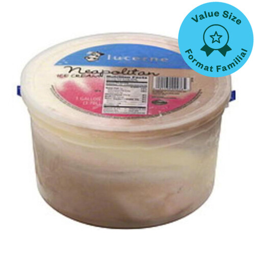 Lucerne Ice Milk Neapolitan 4 L