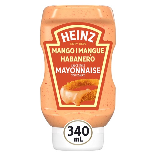 Heinz Mayonnaise Style Sauce Mango Habanero 340 ml