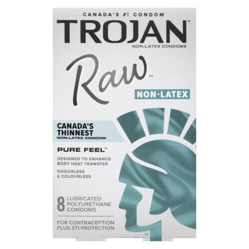 Trojan Raw Non-Latex Condoms 8 Count