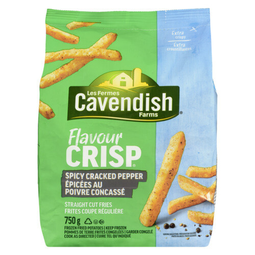 Cavendish Farms Frozen French Fries Straight Cut Spicy Cracked Pepper 750 g 