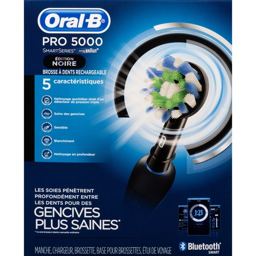 Oral-B Pro 5000 Toothbrush Rechargeable With Base Power Black 