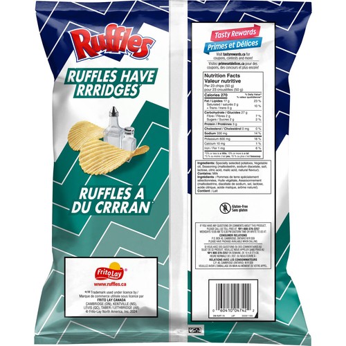 Ruffles Potato Chips Salt & Vinegar 200 g
