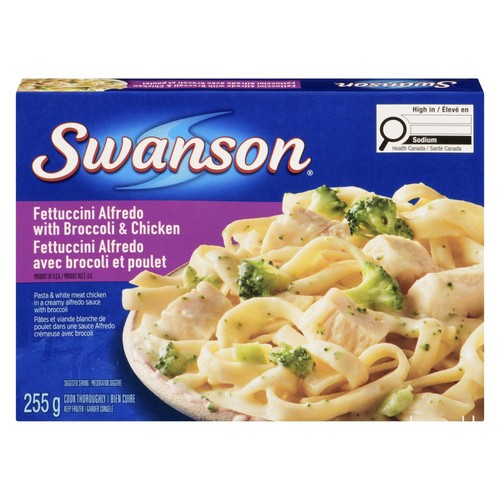 Swanson Frozen Fettuccini Chicken Alfredo 255 g
