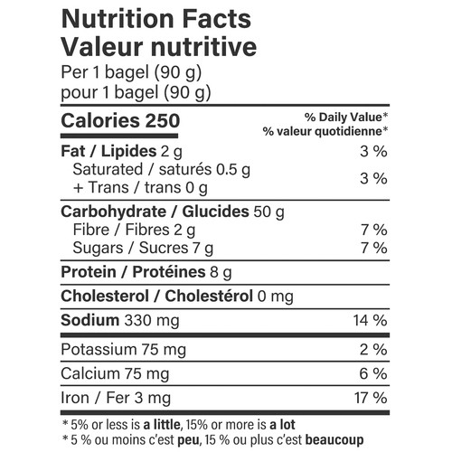 Dempster’s Signature Bagels Blueberry 5 x 90 g