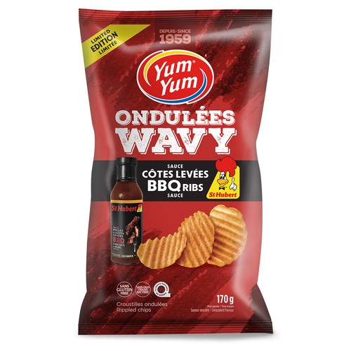 Yum Yum Potato Chips St-Hubert BBQ Ribs 170 g