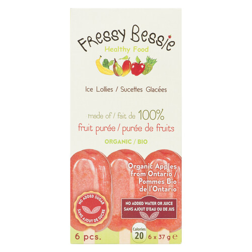 Fressy Bessie Foods Fruit Apple Mini Ice Lolly 6 EA