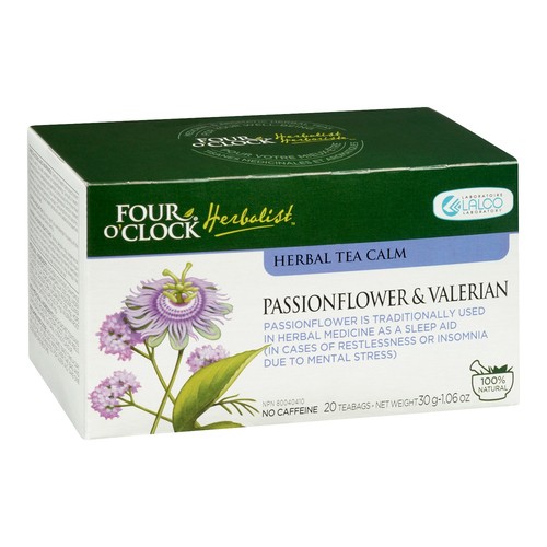 Four O'Clock Passion Flower & Valerian Herbal Tea 20 EA