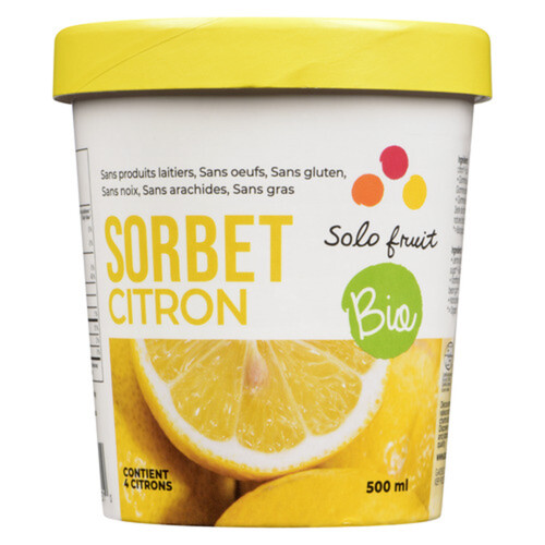 Solo Fruit Gluten-Free 100% Fruit Lemon Sorbet 500 ml