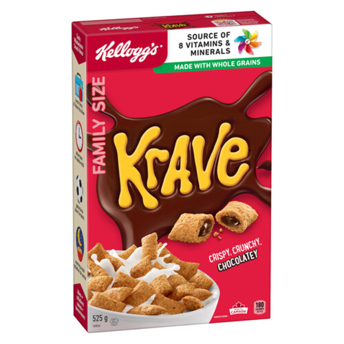 Kellogg's Krave Cereal Chocolate 525 g