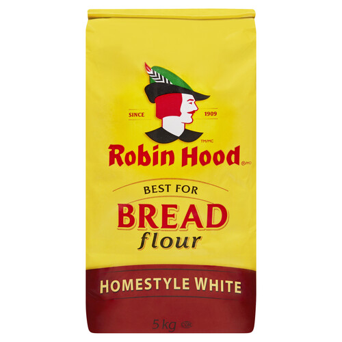 Robin Hood Homestyle White Flour Best For Bread Value Size 5 kg