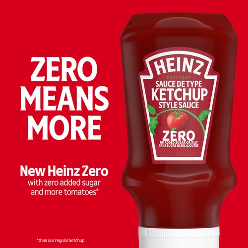 Heinz Zero Tomato Ketchup Style Sauce 375 ml