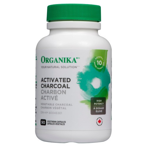 Organika Activated Charcoal Vegetarian Capsules 90 Count