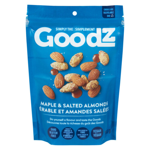 Goodz Gluten-Free Almonds Maple & Salted 140 g