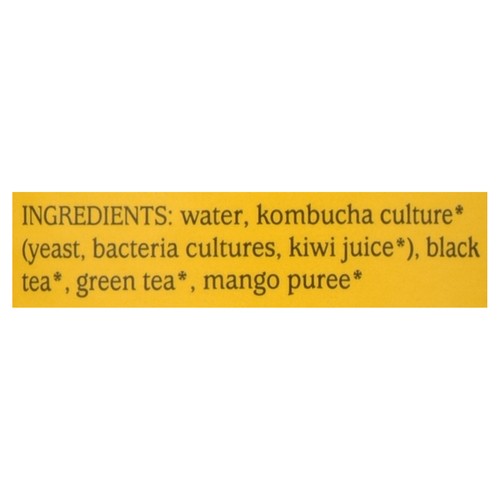 GT's Organic Raw Kombucha Synergy Mystic Mango 480 ml