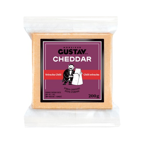 Monsieur Gustav Sriracha Chili Cheddar Cheese 200 g