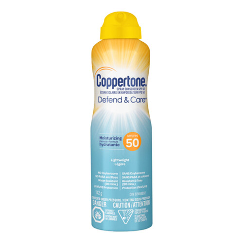 Coppertone Sunscreen Mineral Spray Sport Lightweight SPF 50 142 g