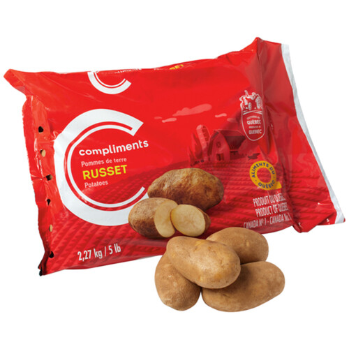 Compliments Washed Potato Russet 2.27 kg