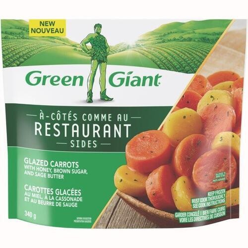 Green Giant Restaurant Glazed Carrots With Honey Brown Sugar And Sage Butter 340 g