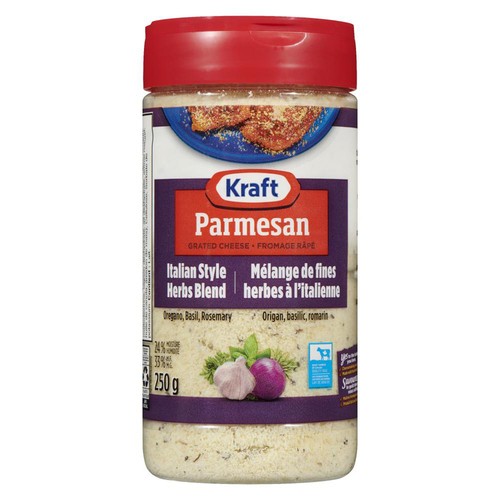 Kraft Grated Cheese Blend Parmesan Italian Herbs 250 g