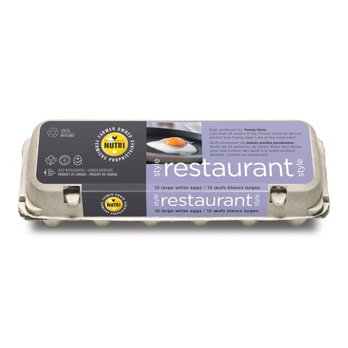 Nutri White Eggs Restaurant Style Large 12 Count