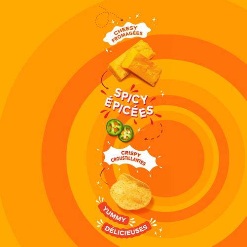 Lay’s Cheddar Jalapeño Flavoured Potato Chips (small bag) 66 g