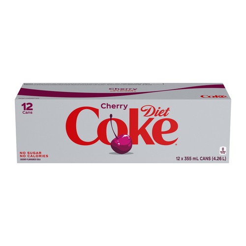 Coca-Cola Diet Coke Soft Drink Cherry 12 x 355 ml (cans)