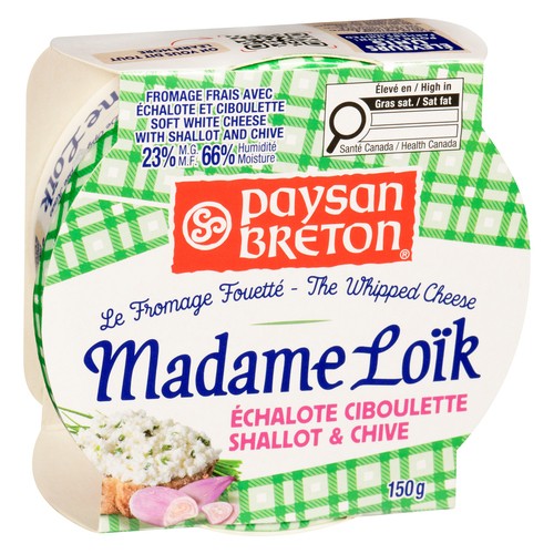 Paysan Breton Madame Loik Soft White Cheese Shallot & Chive 150 g