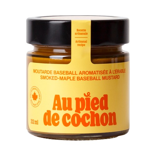 Au Pied De Cochon Mustard Smoked-Maple Baseball 212 ml