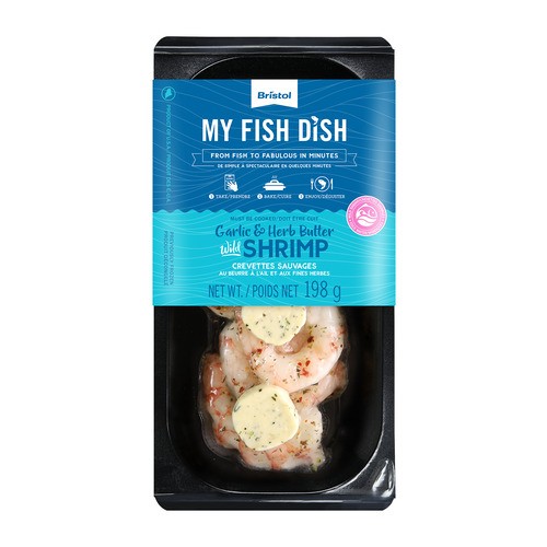 Bristol Frozen Shrimp Garlic & Herb Butter 198 g