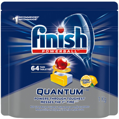 Finish Quantum Max Dishwasher Detergent Lemon 64 Tabs