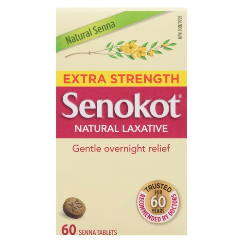 Senokot Natural Laxative Extra Strength Senna Tablets 60 Count
