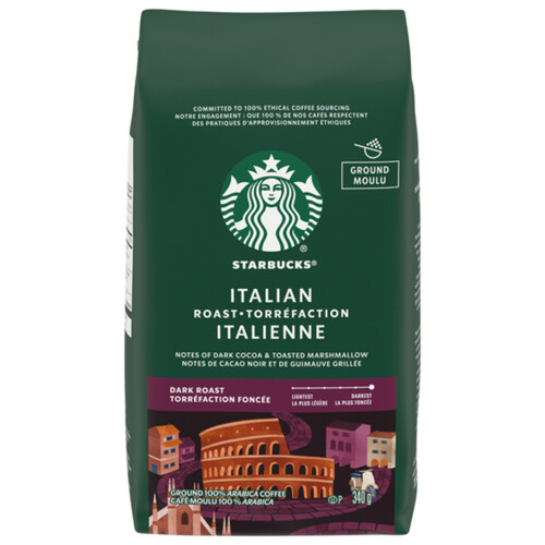 Starbucks Ground Coffee Italian Roast Dark 340 g