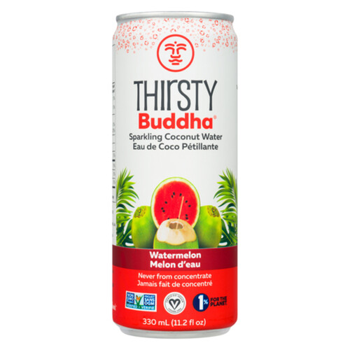Thirsty Buddha Sparkling Coconut Water With Watermelon 330 ml (can)