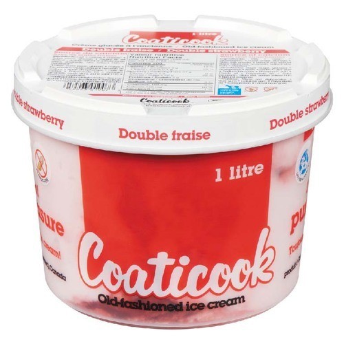 Coaticook Gluten-Free Ice Cream Old Fashioned Double Strawberry 2 L