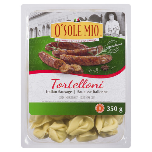 O'Sole Mio Tortellini Pasta Italian Sausage 350 g
