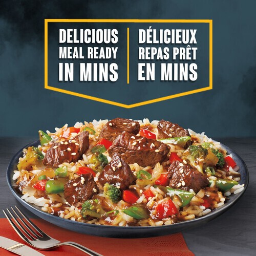 Crave Frozen Sweet & Savoury Teriyaki Beef Steak On Rice 300 g