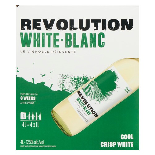 Revolution White Wine 12.5% Alcohol 4 L 