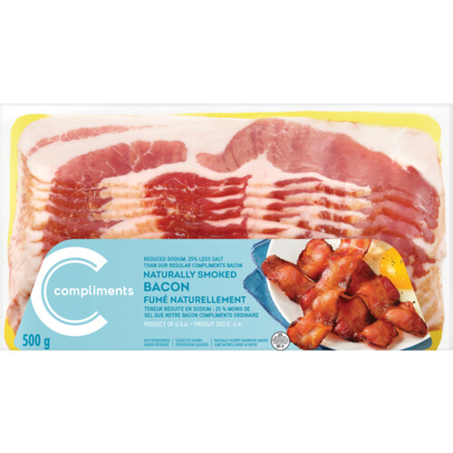 Compliments Low Sodium Bacon Regular 500 g