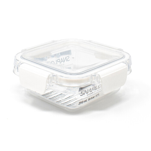 Snaplock Clear Container Square 250 ml