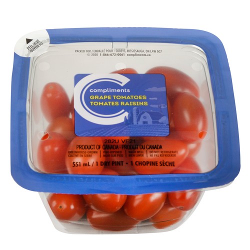 Compliments Grape Tomatoes 551 ml